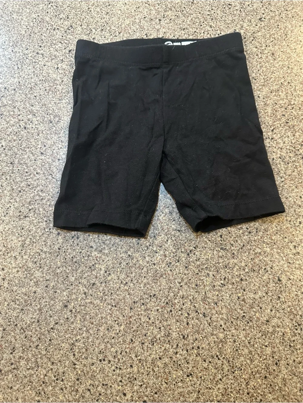 Black Stretch Athletic Shorts